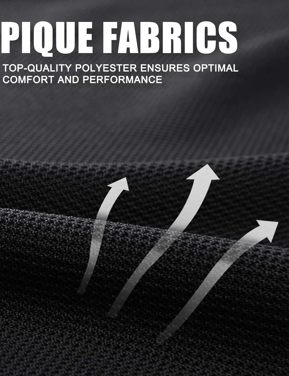 Men's Polo Shirt Quick Dry Performance Short Sleeve Tactical Shirts Pique Jersey Golf Shirt - Image 7